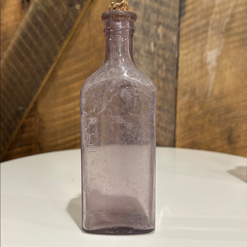 Vintage Antique Purple Medicine Liquor Glass Bottles~Warranted Flask - Picture 8 of 15